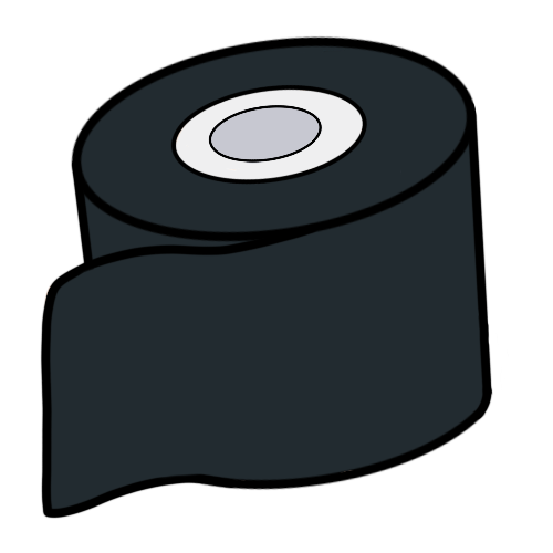 a roll of black KT Tape